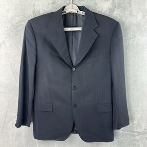 Zanella Navy Blazer Jacket Men's 40R Made in Italy Wool Sport Coat*